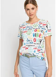 T-skjorte i myk viskosemiks, bonprix