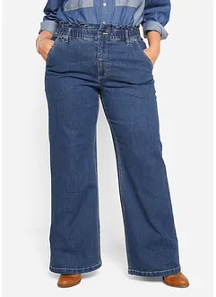 Wide Leg-jeans High Waist, Paperbag, bonprix