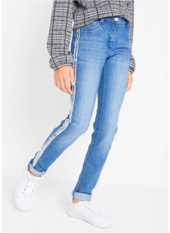 Skinny jeans med paljettstriper, John Baner JEANSWEAR