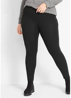 Leggings i bomull med elastisk komfortlinning, bonprix