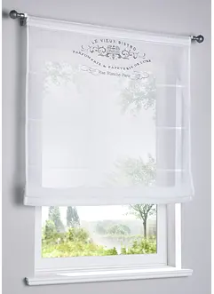 Transparent liftgardin med broderi, bonprix