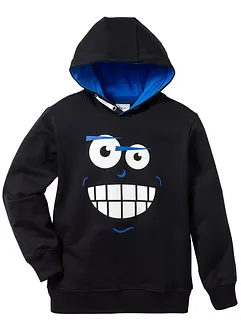 Sweatshirt med hette og trykk, bonprix