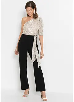 Jumpsuit med paljetter, bonprix