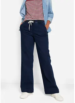 Wide Leg-jeans Mid Waist, stretch, bonprix