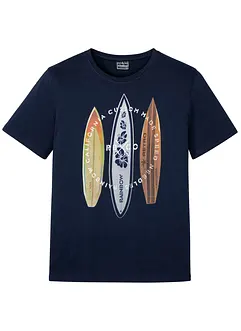 T-skjorte i ren økologisk bomull, Slim Fit, bonprix