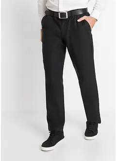 Lin-chinos  med komfort-linning, Regular Fit Straight, bonprix