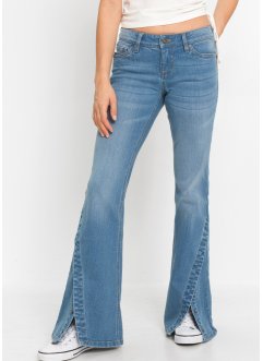 Vid jeans med knappelist av økologisk bomull, RAINBOW