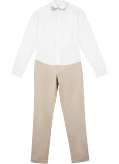 Chinos, skjorte og sløyfe til gutt (3-delt festantrekk), bpc bonprix collection