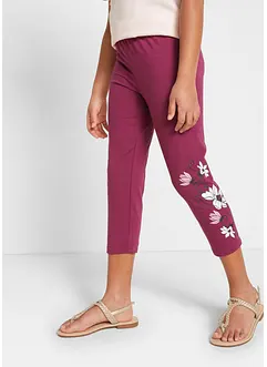 3/4-lang leggings til jente, med økologisk bomull (2-pack), bonprix