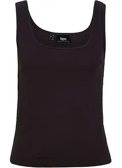 Ribbet topp av 100% bomull, bonprix