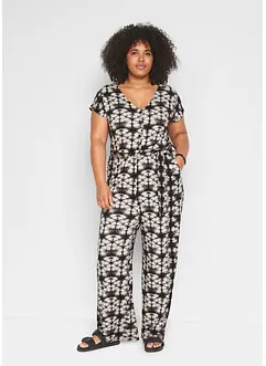 Trikot-jumpsuit med kort arm, bonprix