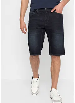 Bermudashorts i denim med stretch og forsterket skritt, Regular Fit, bonprix