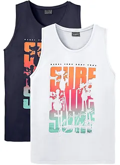 Singlet, Slim Fit (2-pack), bonprix