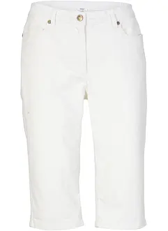 Jeans-bermuda med stretch og oppbrettet nederkant, bonprix