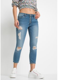 En kortere destroyed-jeans, RAINBOW