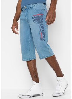 Stretch-Jeans-Long-Bermuda Regular Fit, John Baner JEANSWEAR