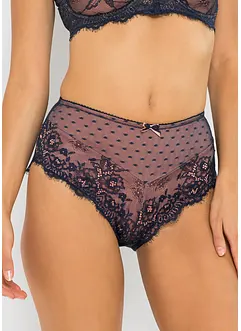 Truse med høy midje og nydelige blonder, bonprix