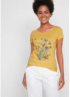 T-shirt i bomull med print, bonprix