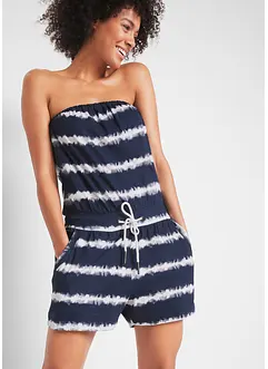Bandeau-jumpsuit i 100% økologisk bomull, bonprix