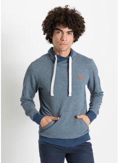Sweatshirt med resirkulert polyester og sjalskrage, bpc bonprix collection