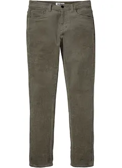 Slim Fit-kordfløyelsbukse med stretch og komfortsnitt, bonprix
