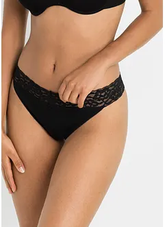 Stringtruse (4-pack) med bomull, bonprix