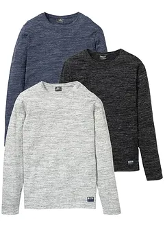 Langermet shirt (3-pack), bonprix