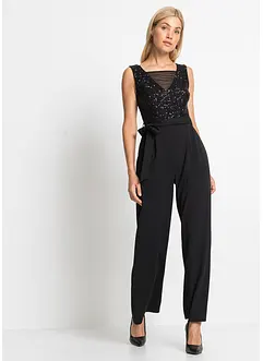 Jumpsuit med paljetter, bonprix