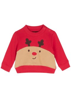 Jule-sweatshirt til baby av økologisk bomull, bpc bonprix collection