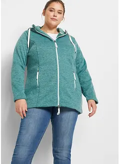 Strikket fleecejakke med teddyfleece-fôr, bonprix