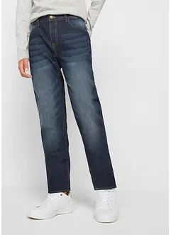 Termojeans med fleecefôr til gutt, Slim Fit, bonprix