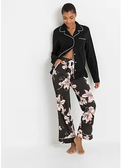 Pyjamas med knappestolpe, bonprix