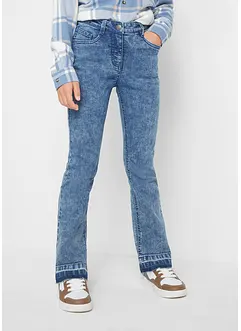 Stretchjeans til jente, Flared, bonprix