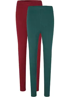 Leggings i lang modell (2-pack), bonprix