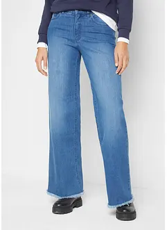 Wide Leg jeans High Waist, stretch, bonprix