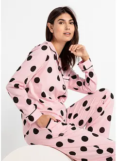 Pyjamas med knappestolpe, bonprix