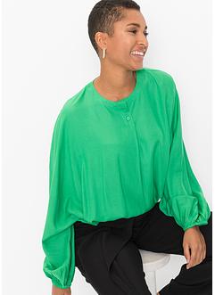 Bluse med kort knappestolpe, RAINBOW