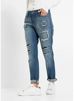 Boyfriend jeans  med destroy-detaljer, bonprix