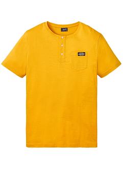 Henleyshirt med kort arm og komfortsnitt, bpc bonprix collection