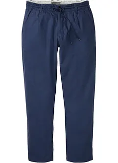 Relaxed Fit slip on-bukse med lin, Straight, bonprix