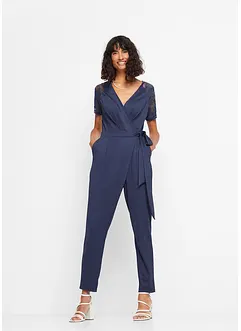 Jumpsuit med blonde, bonprix