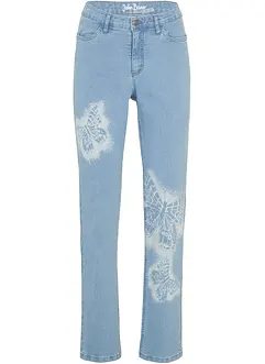 Straight-jeans, Mid Waist, sommerfugl, bonprix