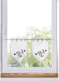 Panelgardin med broderi (2-pack), bpc living bonprix collection