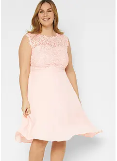 Minikjole med blonder, bonprix