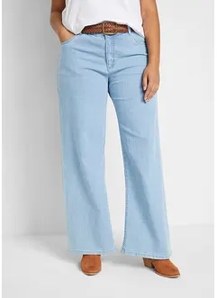 Wide Leg-jeans Mid Waist, Stretch, bonprix