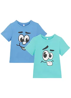T-skjorte i økologisk bomull (2-pack), bonprix