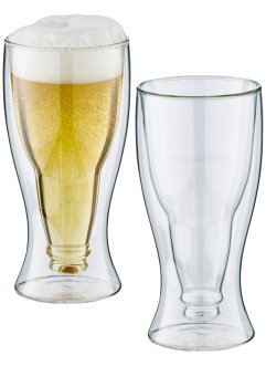Glass formet som ølflaske (2-pack), bpc living bonprix collection