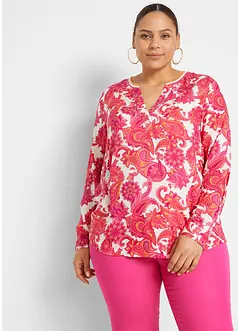 Blusetunika i lett viskose, bonprix