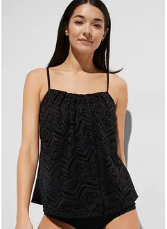 Tankini topp i blondemateriale, bonprix