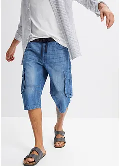 Lang bermudashorts i denim, Relaxed Fit, bonprix
